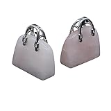 Quantité : 1 pièce 1 statue de sac pour femme, pierres naturelles sculptées pour pendentif, artisanat, décoration de la maison, cadeau
