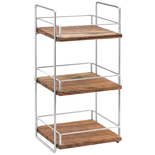 Cal-Mil 3704-3-49 Mid-Century Merchandiser, 26" Height, 13" Width, 12" Length, Chrome