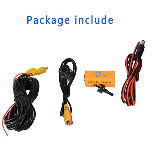 Wosonku Waterproof 8 LED Car Backup Rear View Reverse Parking HD Camera Night Vision