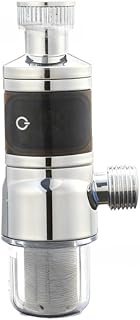 Filtro de agua de temperatura LED de 1/2 pulgada, filtro de grifo de pantalla digital para agua del grifo, purificador de acero inoxidable de alto flujo que elimina la escala de óxido,