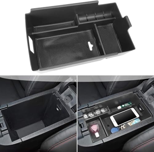 Boîte de rangement de console Equinox finition noire haut de gamme ajustée - 7