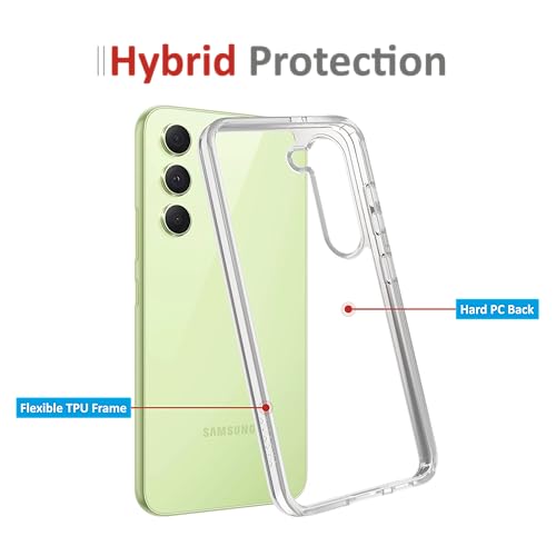 Image of TPU Case For Samsung Galaxy S23 Plus,[Anti-Yellowing Technology] [Military Grade Drop Protection] Shockproof Slim Hybrid Phone Case For Samsung Galaxy S23 Plus 5G-Crystal Clear