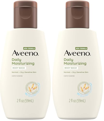Aveeno Moisturizing Body Wash, 2oz, 2 bottles