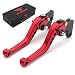 FXCNC Racing CNC Aluminum Short Adjustable Brake Clutch Levers for YAMAHA YFM700 Raptor 700 R 2008-2019, YFZ450 YFZ450R 2008-2019, YFM250 Raptor 2008-2010