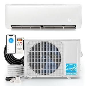 SIMOE Mini Split Air Conditioner, 18000BTU 21SEER2 Mini Split AC/Heating System, Ductless Air Conditioner & Heater with Inverter & 1.5 Ton Heat Pump, 208-230V, Cools Up to 1250 Sq. Ft, Energy Star