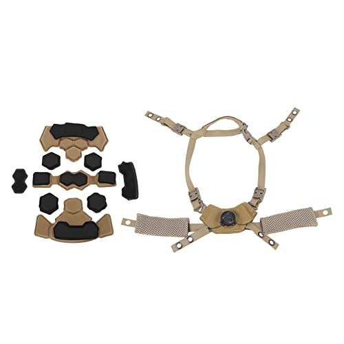 Helmet Padding Kit, Helmet Liner System Internal Sponge Pad Adjustable Helmet Dial Suspension System Chin Strap Helmet Dial Suspension System Helmet Liner System for Fast for
