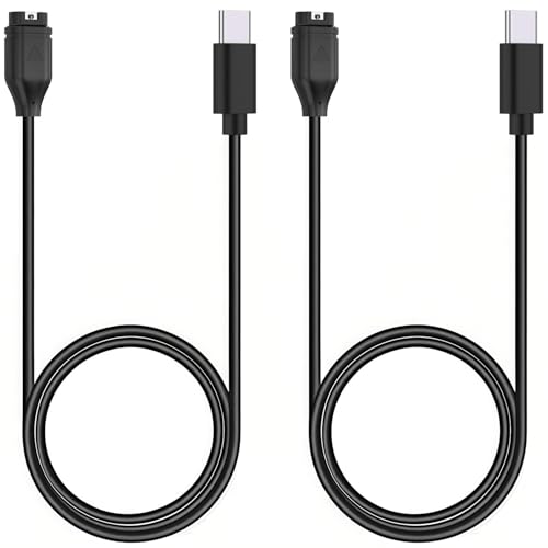 for Garmin Watch Charger - Charging Cable for Garmin Vivoactive 6 5 4 Forerunner 970 965 265 255 165 55 Fenix 8 7 6 5 E Instinct 3 2 Venu 3s 3 2 X1 Approach S70 S62 S50 Tactix 8 7 Pro