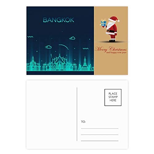 Cartes postales Thaï Culture avec Père Noël en ombres chinoises d'exception