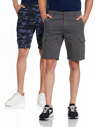 Image of Amazon Brand - Symbol Men's Cotton Cargo Regular Fit Shorts | Casual Chinos