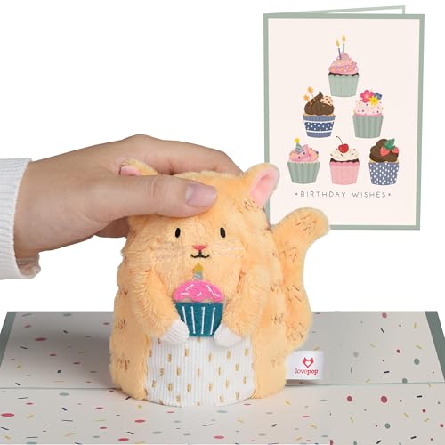 Carte pop-up chat cadeau d'anniversaire 3D - Papeterie créative pour elle et lui