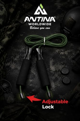 Image of worldwide Skipping Rope for Men, Women & Kids | Adjustable Jump Rope with Foam Handles | Tangle-Free Speed Rope for Fitness, Weight Loss & Home Workout | Exercise Rope