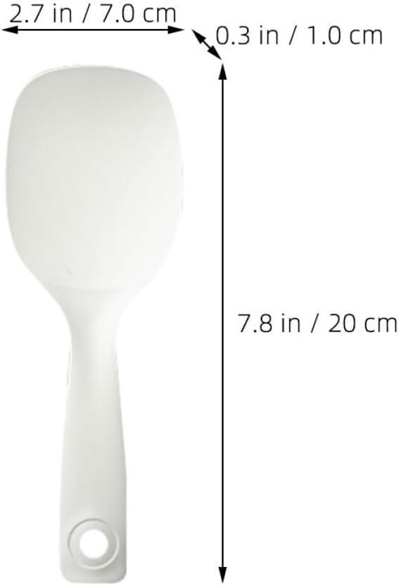 White PP Nonstick Rice Spoon Paddle for Rice Cooker Daily Use image 2