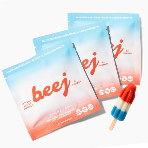 BEEJ Gummies for Couples - Natural Intimacy Gummy Candy - Romantic Gift for Birthday, Honeymoon, Anniversary, Valentines Day - No Artificial Flavors - Made in USA - 3 Pack, Rocket Pop