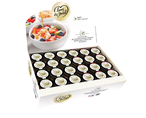 Lune de Miel - Coffret présentoir dégustation - Miel de fleurs et miel d'acacia - Lune de Miel® - Pots verre - 48x25g