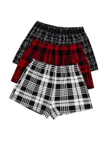 Image of SOLY HUX Women's Summer Shorts 3 Packs Casual Comfy Shorts Sets