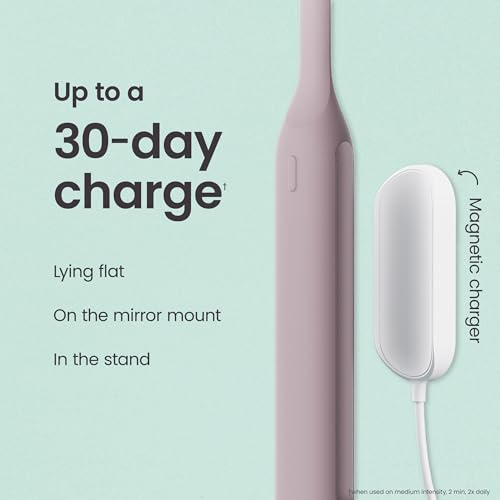 Image of Quip Ultra Next Generation Smart Toothbrush - Timed Electric Toothbrush with Case - Replaceable Brush Head, Soft Bristles, Silicone Handle, 30-Day Battery Life - Travel Toothbrush - Dusk