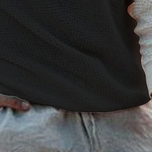 Men's Knitted Loose Fit Pullover Male Knit Patchwork Color Block Casual Sweater Ribbed Plain Crew Neck Sweater4