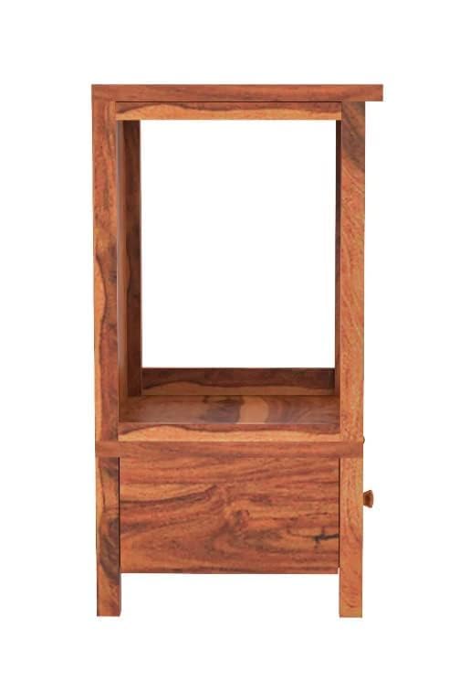 Image of Sheesham Wood Temple Solid Wood Classic Wooden Temple for Home, Office Pooja Mandir with 1 Drawer for Storage Home Decoration | Wall Devghar