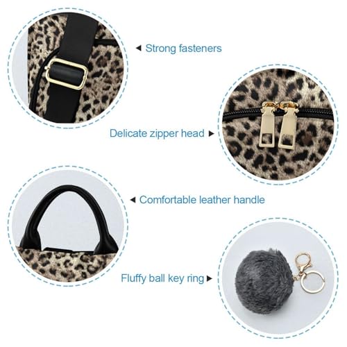 Image of ALAZA Leopard Print Cheetah Animal Backpack Purse for Women Anti Theft Fashion Back Pack Shoulder Bag