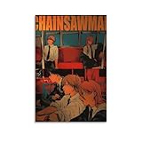 generic Chainsaw Man Poster Illustration Wall Art Living Room Decoration Painting Canvas Art Poster And Wall Art Picture Print Modern Family Bedroom Decor Posters 08x12inch(20x30cm), Unframe-style