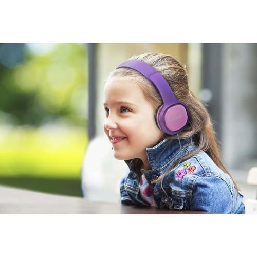PHILIPS Kids Headphones with Cord, On-Ear Wired Headphones for Kids with Comfortable Fit & Clear Stereo Sound, 85dB Volume Limiter Headset for School/Tablet/iPad/Kindle, Ideal for Girls & Toddlers - Image 3