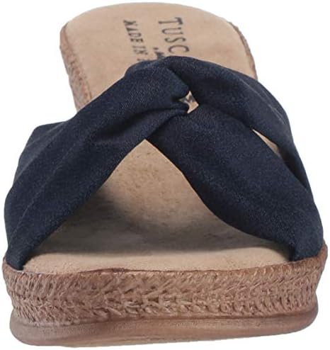 Tuscany by Easy Street Women's Dinah Wedge Sandal, Navy, 8.5 M US | Image 1