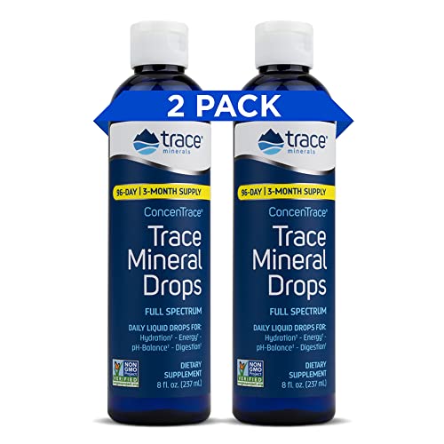 Trace Minerals ConcenTrace Trace Mineral Drops (237 ml 2 Pack)