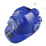 Smart Construction Hard Hat with 8 Fans and 2 Solar Panels, Bluetooth Music Safety Helmet, USB Charging Hard Hat for Construction and Home Improvement,Blue,22000mA