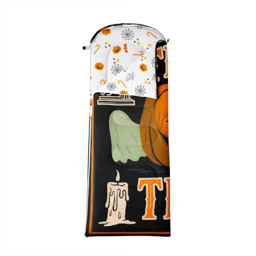 Erosebridal Bolsa de Dormir Happy Halloween Gato Negro Camping Bolsa de Dormir Calabaza Mochila Ligera miniatura 4
