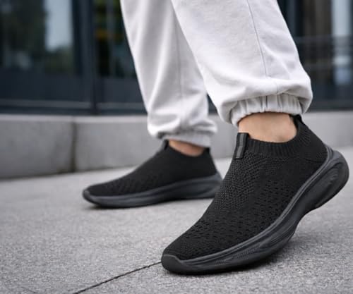 Image of Kraasa Trial Running Shoes with Lightweight Memory Insole | Breathable, Anti-Skid Knit Sneaker, Walking & Gym Shoes