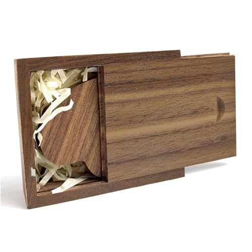 Memoria USB de madera de 32 GB con caja de regalo, TATMOHIK USB Stick Regalo Super Speed Madera Memory Stick Pendrive Flash Drive con caja de madera Cumpleaños/Aniversario/Boda