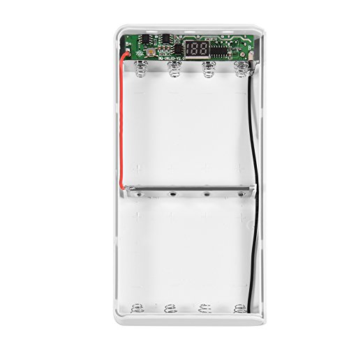 Oumij Portable Charger 20000mAh 8 x 18650 Batteries Power Bank Kit Case Shell Dual USB + Type-C + Micro USB Port for iPhone, Samsung and Other Devices(White) - Image 6