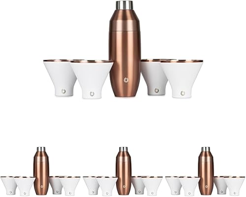 Miniatura 23 de SNOWFOX - Vaso de coctel de acero inoxidable con aislamiento.