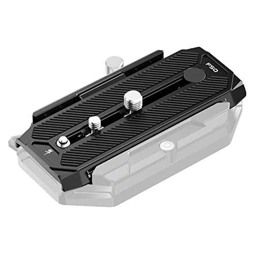 Ulanzi Falcam F50 Long Quick Release Plate, Camera Mounting Adapter Qr System Convert 1/4" 3/8" Thread To F50 Qr System, Aluminum Camera Accessory For Filmmaker & Photographer (Plate Only) #TOP4