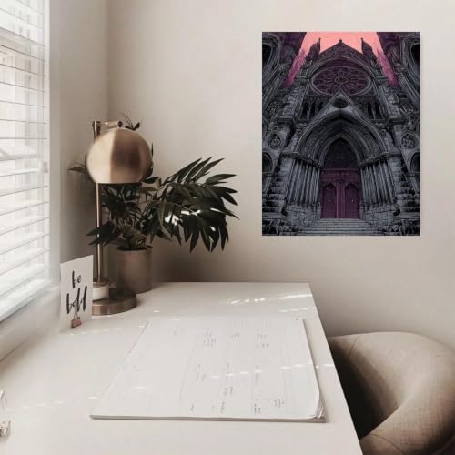 Toile cathédrale peinture murale grand format pour habiller un mur vide