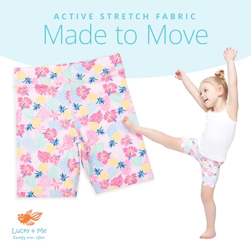 Lucky & Me Kylie Girls Organic Cotton Bike Shorts | Tagless With Good Coverage (3-Pack) (2-3T thumb #2