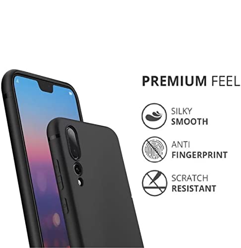 Image of Mobile Back Cover Case for Honor P20 Pro (Silicone Case|CameraProtection|Black SC1510)