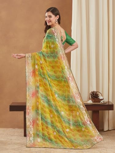 Image of Women's Banarasi Silk With Jacquard Print Saree With Blouse