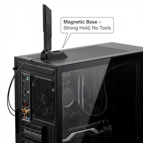 Antena WiFi 6E base magnética triple banda 6GHz RP-SMA para PC gaming ASUS ROG 6