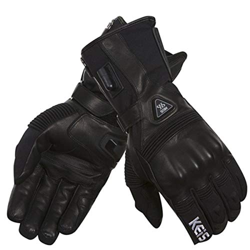 Keis G601 Premium Heated Motorcycle Gloves Mens Black J&S (8)