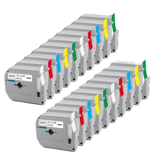 10 �` 20 �p�b�N MK231 12mm �e�[�v MK-231 MK131 MK431 MK531 MK631 MK731 �ƌ݊������� PT-70 PT-80 ���x���[�ƌ݊�������(20PK Mixed Color)