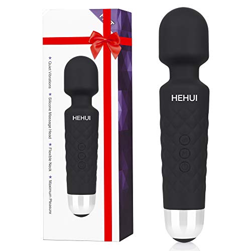Wand Massager Powerful, Upgraded Cordless USB Rechargeable Personal Wand Massager for Women