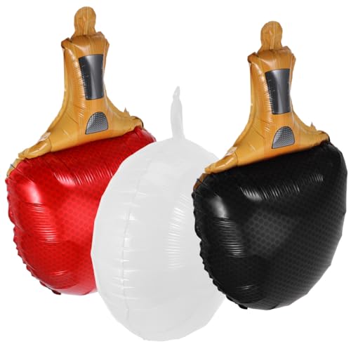 NOLITOY 1 Satz Tischtennis-ballon Tennis-partybevorzugung Tischtennis Ballons Partygeschenke Für Tennis Tennis-partyzubehör Party -party -dekorationen Rosa Tennisballons Aluminiumfolie