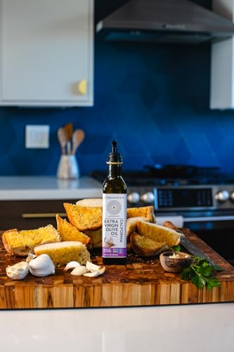 Image of Cobram Estate Artisan Essentials Lemon, Garlic, and Chili Infused Olive Oil - Low-Fodmap Diet Friendly, First Cold Pressed 100% California Extra Virgin Olive Oil - Non-GMO, 3 x 250ml Bottles (Variety)