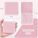 10 PCS 3.15x3.15 In Jewelry Packaging Microfiber Jewelry Pouch, Luxury Gift Fixed Strap Envelope Style Packaging for Earrings Necklace Packaging (Pink)