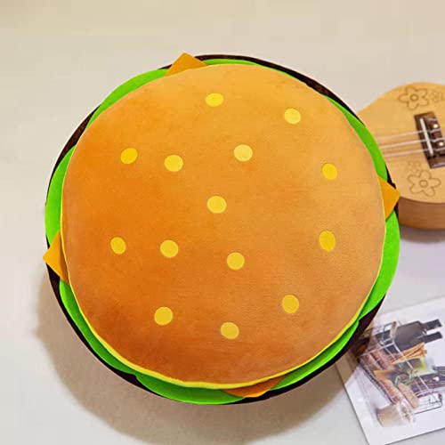 Coussin burger en peluche 40 cm Gralara pour deco et bureau - 7