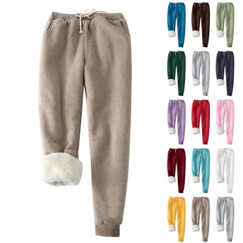 Fluffy Pajama Pants For Women Plush Fuzzy Cute Baggy Soft Casual Joggers - image 1