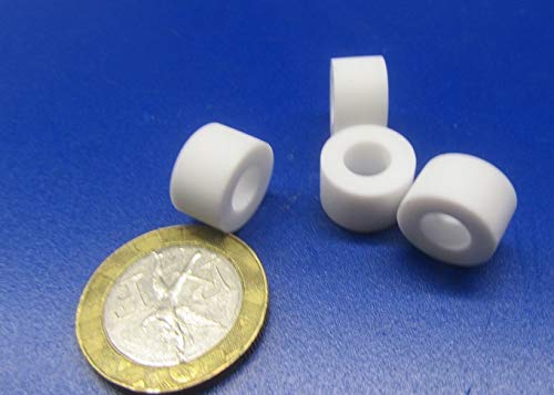 Polypropylene Spacer, Unthreaded, 500 OD x .252 ID x .250 Length, 10 Pcs.