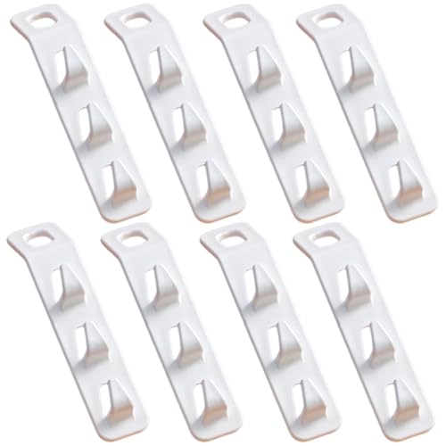 Ganchos de Conector de Percha de Ropa 8pcs Espacios Ganchos de Conector de Colgante con 3 Accesorios de Armario PP de Servicio Pesado Universal