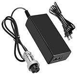 24V 2A Battery Charger with 3-Prong Inline Power Supply Cord for Razor E500 S, E300, E200, E100,E300, E125 Electric Scooter, MX350 Dirt Rocket Electric, Razor Dirt Quad Electric ATV